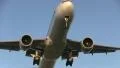 Huge plane flies overhead HD Footage