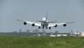 Huge plane landing on sunny day HD Footage