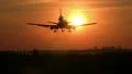Huge plane Sunrise landing! HD Footage