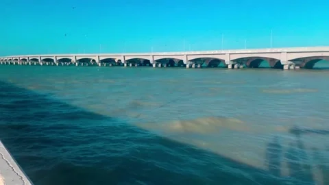 The huge port of Progreso in Mexico Video stock 145848294