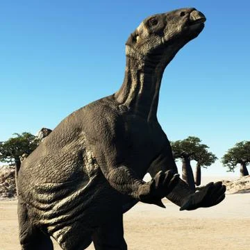 Huge prehistoric dinosaur Illustrazione stock