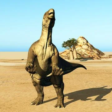 Huge prehistoric dinosaur Stock Illustration