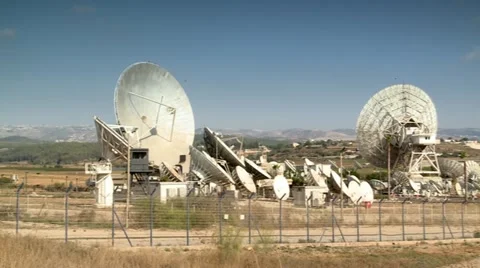 Huge Radar Systems Stock Footage 20178073
