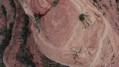Huge Red rock formation Stock Footage 141704970