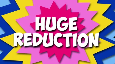 Huge reduction text pop art Stop Motion background animation.. This playful Video stock 304891162