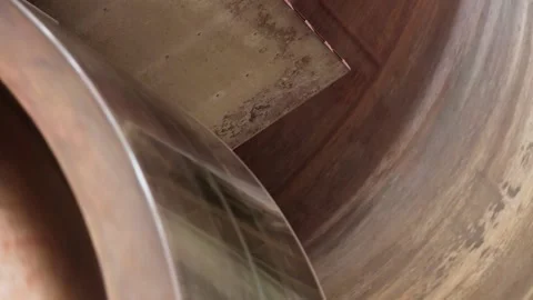 Huge rotating mechanism Stock Footage 131585712