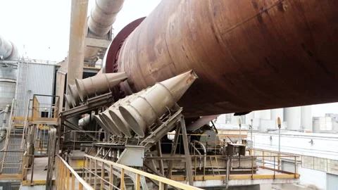 Huge rotating mechanism Stock Footage 131585835
