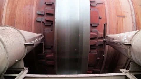 Huge rotating mechanism Stock Footage 131585933