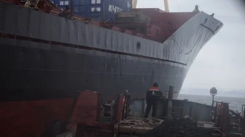 Huge ship 스톡 동영상 124291111