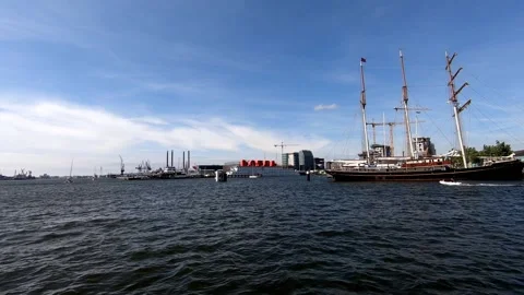 A huge ship Stock Footage 205880725