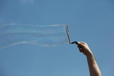 Huge soap bubble Stock Photos