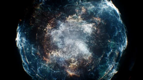 Huge space inflation 스톡 동영상 90768976