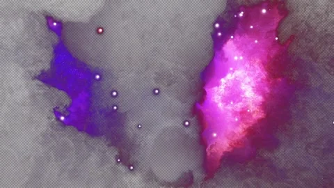 Huge space nebula explosion, Alpha Channel Stock Footage 319073287