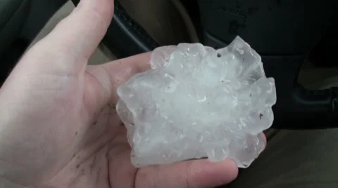 Huge, Spiky Hailstone 動画素材 54756849