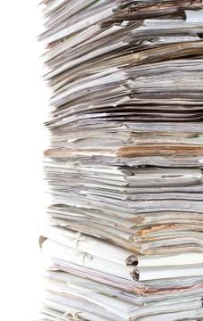 Huge stack of papers Foto stock