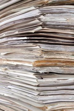 Huge stack of papers 写真素材