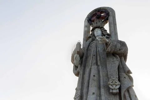 Huge statue of the Virgin of the Mare Foto stock