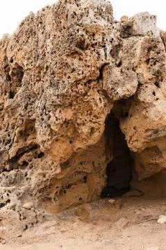 Huge stone texture with small holes,pores Stock Photos
