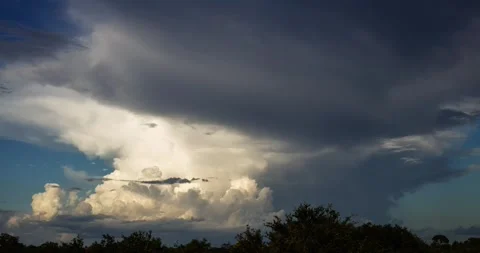 Huge Storm Cloud at Dusk (4320p 60fps) Stock Footage 347412465