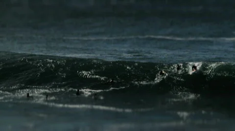 Huge Surf / Surfing Stock Footage 811216