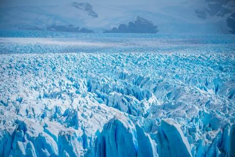 The huge surface of the glacier. Shevelev. Stock Photos