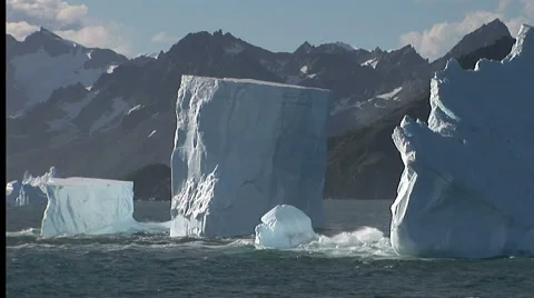 Huge Tabular Icebergs Video stock 50123720