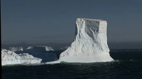 Huge Tabular Icebergs Stock Footage 50123770