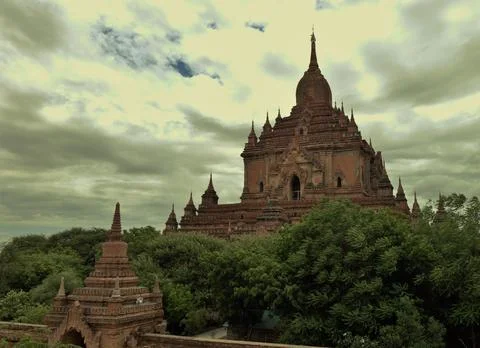 Huge temple in Bagan Stock Photos