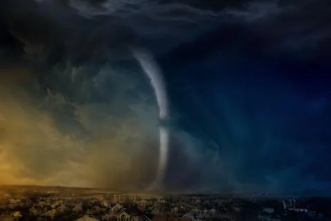 Huge tornado Фото