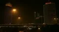 Huge Traffic Jam in Beijing CBD, Air Pollution China, Neon Lights by night HD Footage
