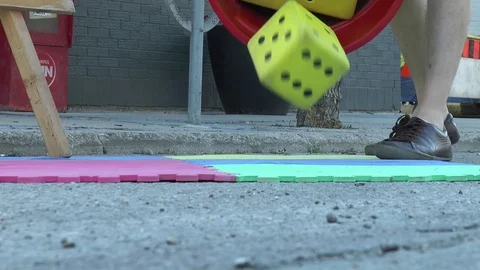 Huge Tumbling Dice 스톡 동영상 99318026