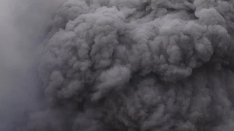 HUGE volcanic clouds consuming the sky Stock Footage 113249537