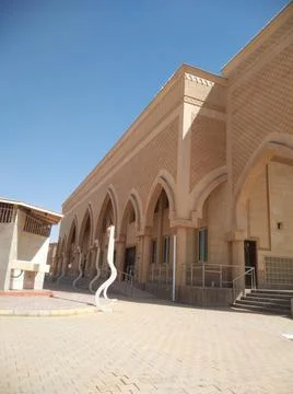 The huge wall view of the mosque Stock Photos