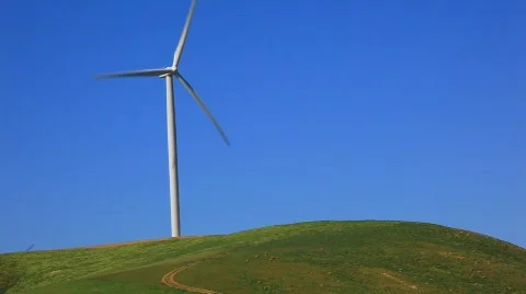Huge windmill.mpg Stockbeeldmateriaal 865914