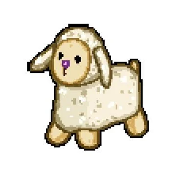 Huggable stuffed animal toy pixel art vector illustration Stock Illustration