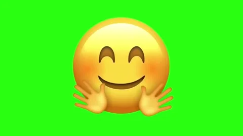 Hugging face emoji Stock Footage 329406216