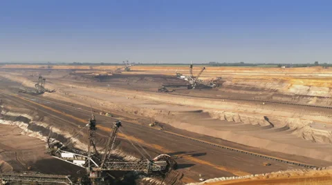 Hugh coal mine in Germany Stock Footage 51219787