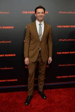  Hugh Jackman attending The Front Runner Premiere at MoMa on October 30, 2... Stock Photos