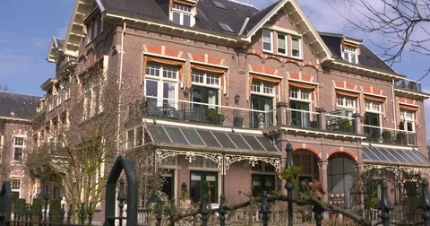 Huize Berghorst (1910) a jugendstil villa in the neighbourhood of Paleis Het Loo Stock Footage 75433618