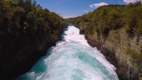 Huka Falls Stock Footage 124288870