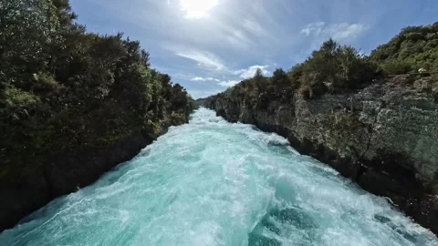 Huka Falls Stock Footage 214264363
