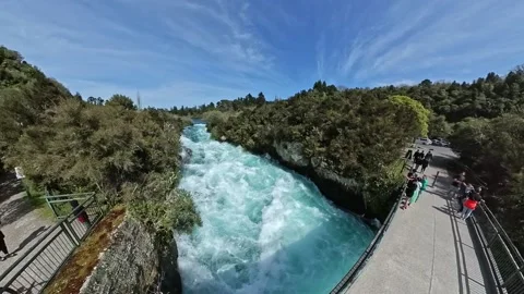 Huka Falls Stock Footage 214264462