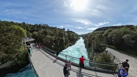 Huka Falls Stock Footage 214264508
