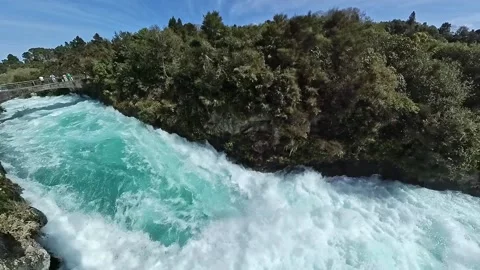 Huka Falls Stock Footage 214264565