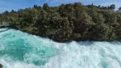 Huka Falls Stock Footage 214264613