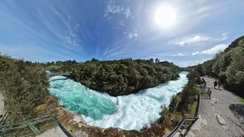 Huka Falls Stock Footage 214264614