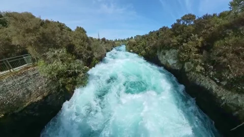 Huka Falls Stock Footage 214265168