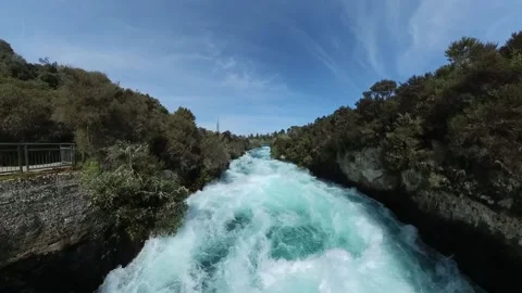 Huka Falls Stock Footage 214265234