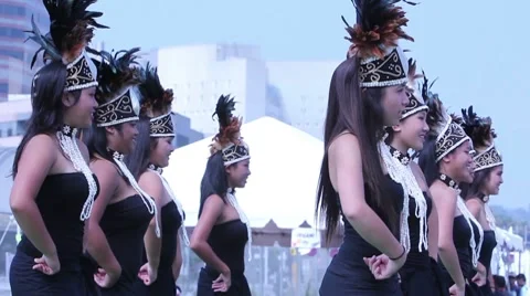 Hula Kids Stock Footage 8690109