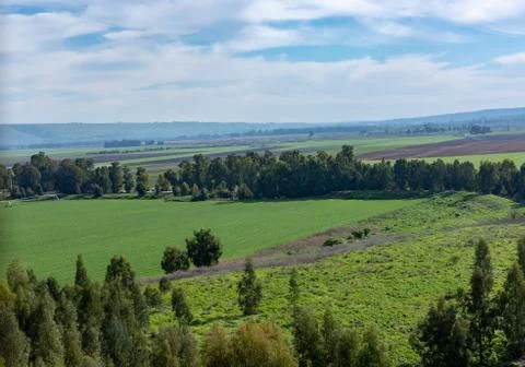 Hula Valley View Stock Photos